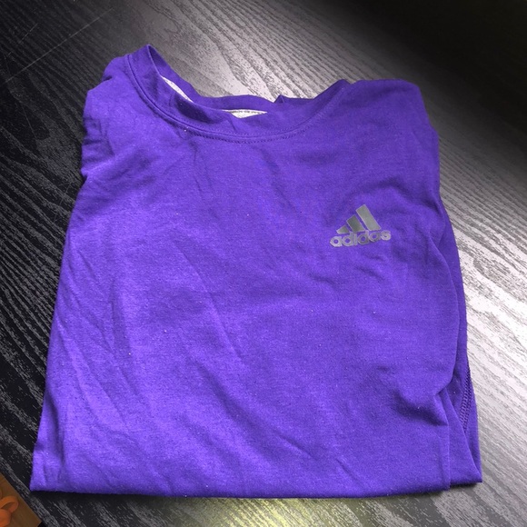 lilac adidas t shirt